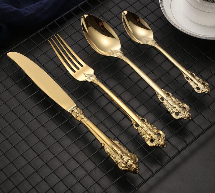 Harriet Cutlery Cutlery set 24pcs Harriett Gold Cutlery Set 18Pcs Brand