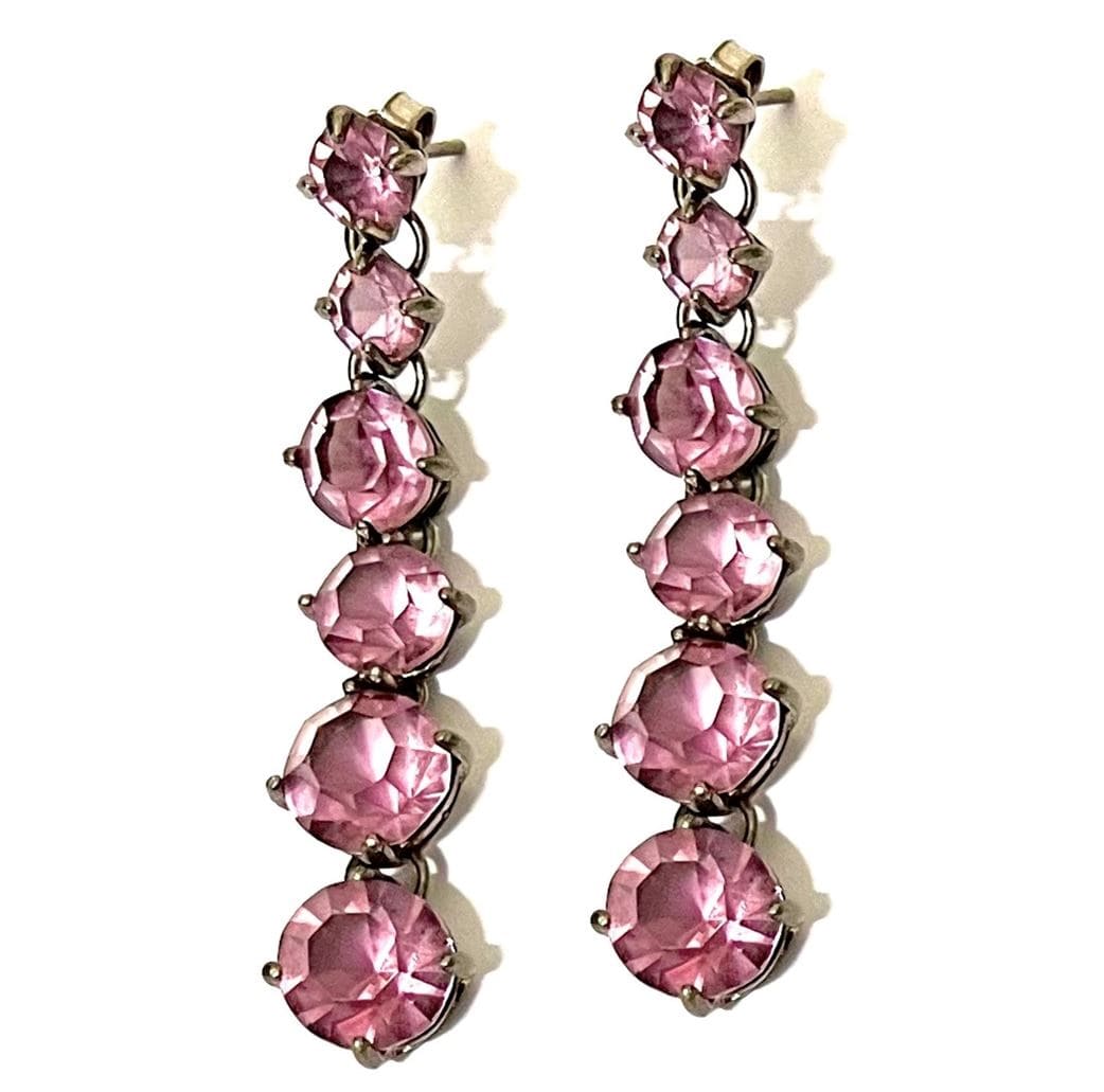 Giora Earrings Giora Lucea Earrings With Swarovski Crystals Pink Brand