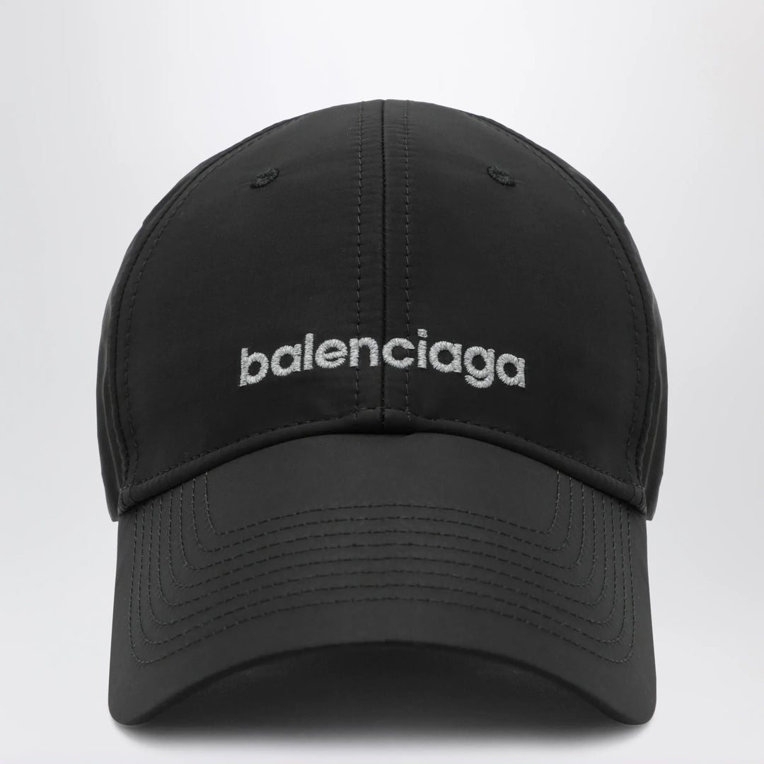 Balenciaga - Black techwear cap with reflective detailing Brand Hats M