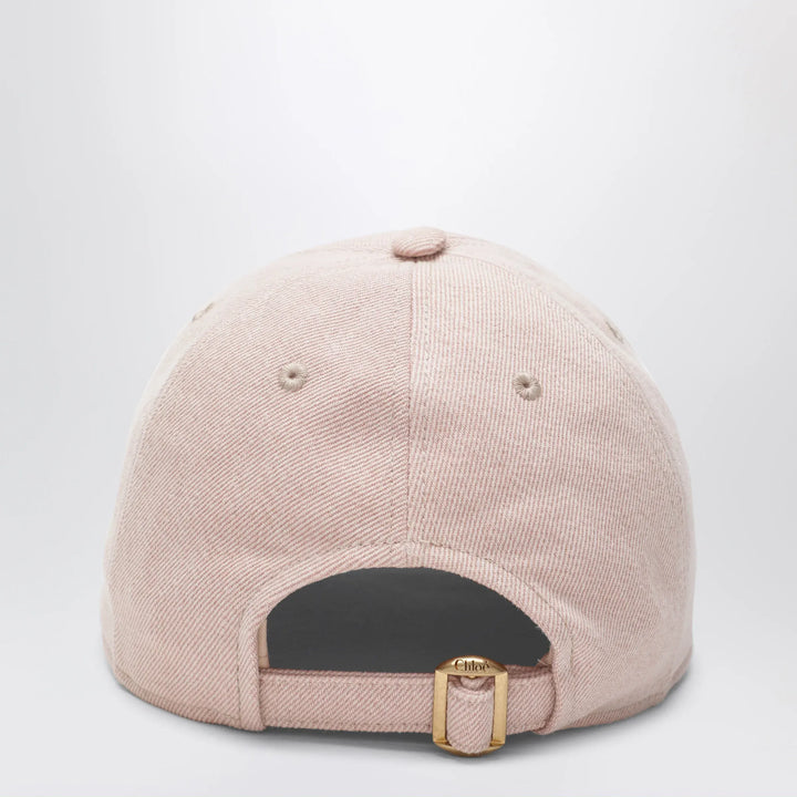 Chloé - Pink cotton denim baseball cap Brand Hats M