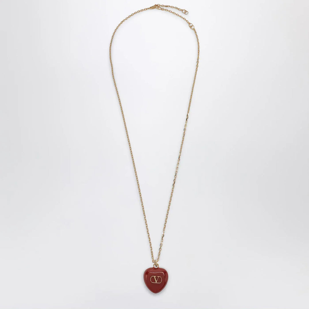 Valentino Garavani - Coeur Royal red necklace Brand Jewelry U