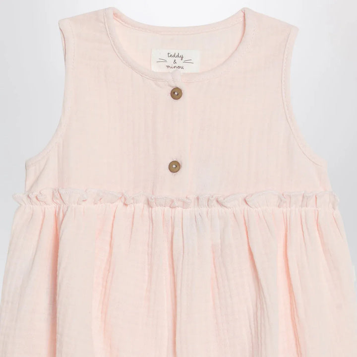 Teddy &amp; Minou - Pink cotton romper Brand Jumpsuits &amp; Rompers 12M