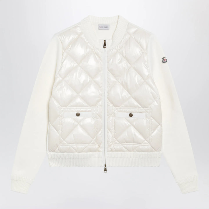Moncler - White padded zip-up sweatshirt Brand S