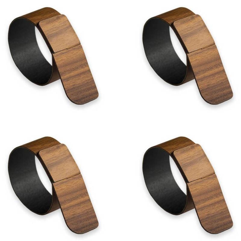 Lignis Napkin ring Lignis Nelumbo Napkin Ring Set Of 4, Warm Rosewood Brand
