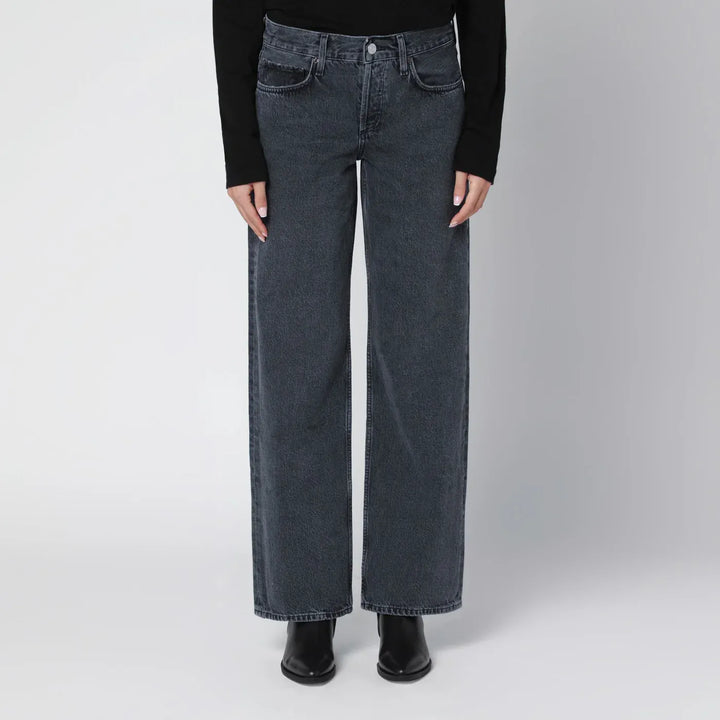 AGOLDE - Black faded-effect jeans Brand Pants 27