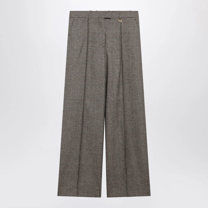 Burberry - Prince of Wales Wool-Blend Trousers Brand Pants 8 UK