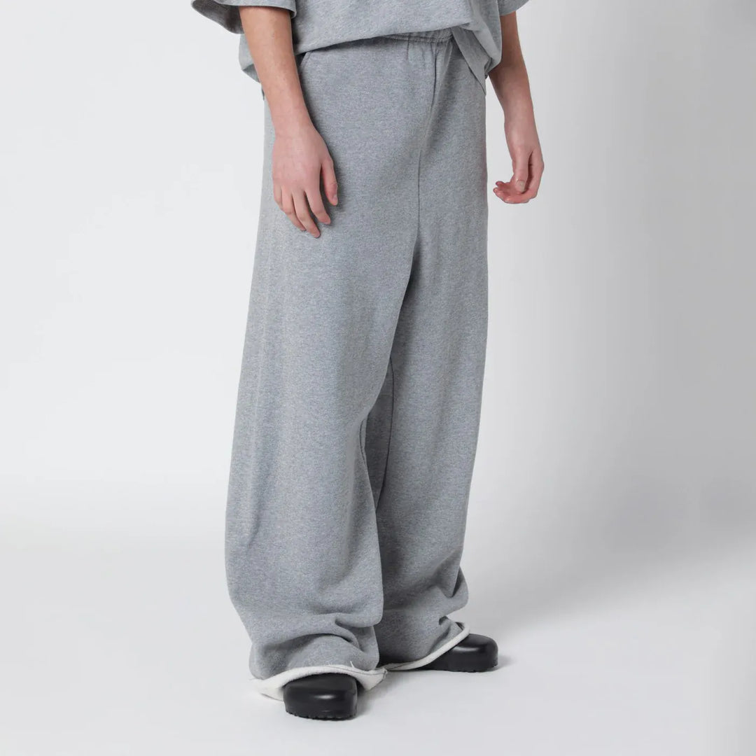Entire Studios - Black wide-leg cotton jogging trousers Brand Pants S