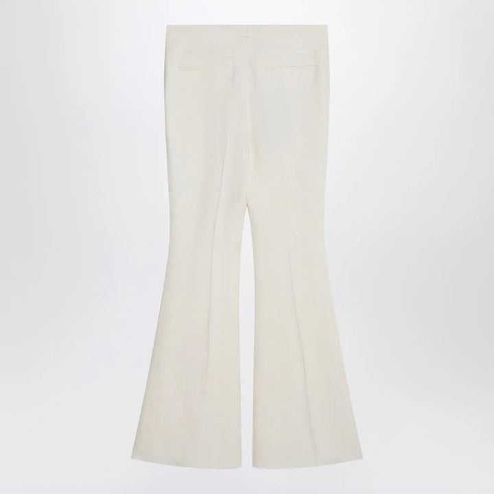 ETRO - Flared trousers in ivory viscose Brand Pants 44  IT