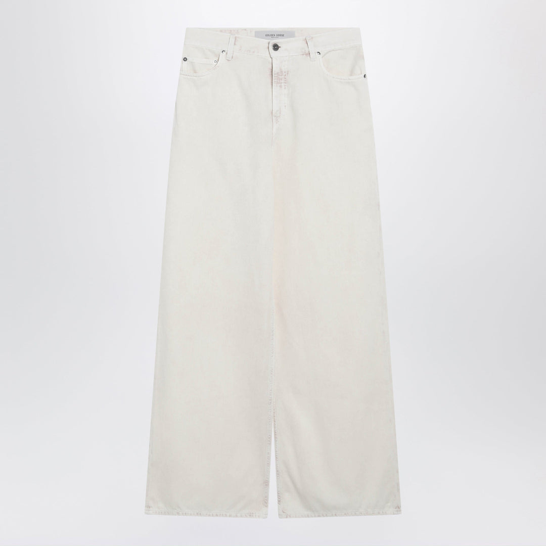 Pants Golden Goose - White wide-leg denim trousers Brand