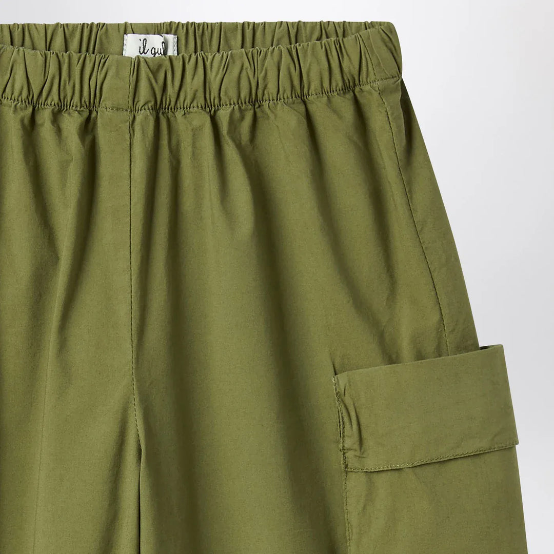 Il Gufo - Green fir palazzo pants Brand Pants 4Y