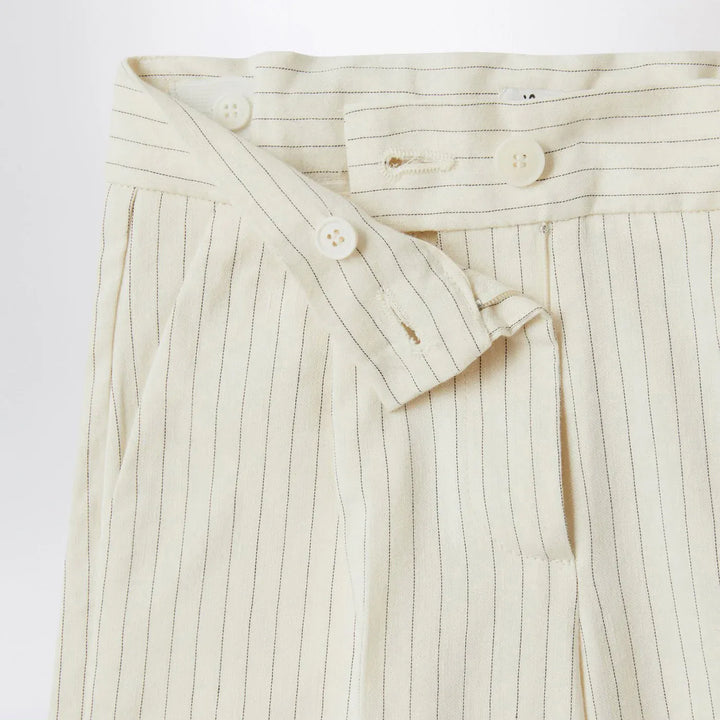 Il Gufo - Pinstriped cotton pants Brand Pants 8Y