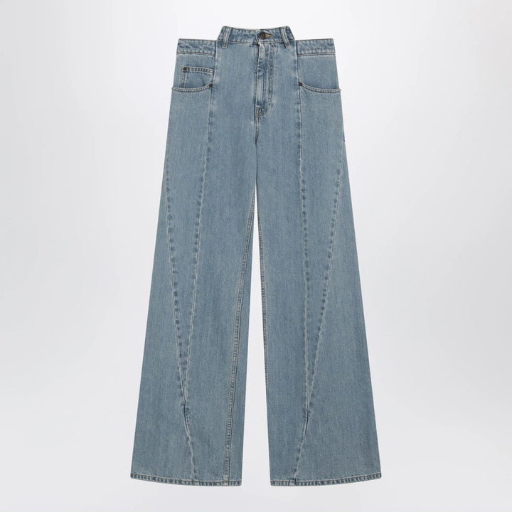 Maison Margiela - Stonewashed straight-leg denim jeans in medium blue Brand Pants 38  IT