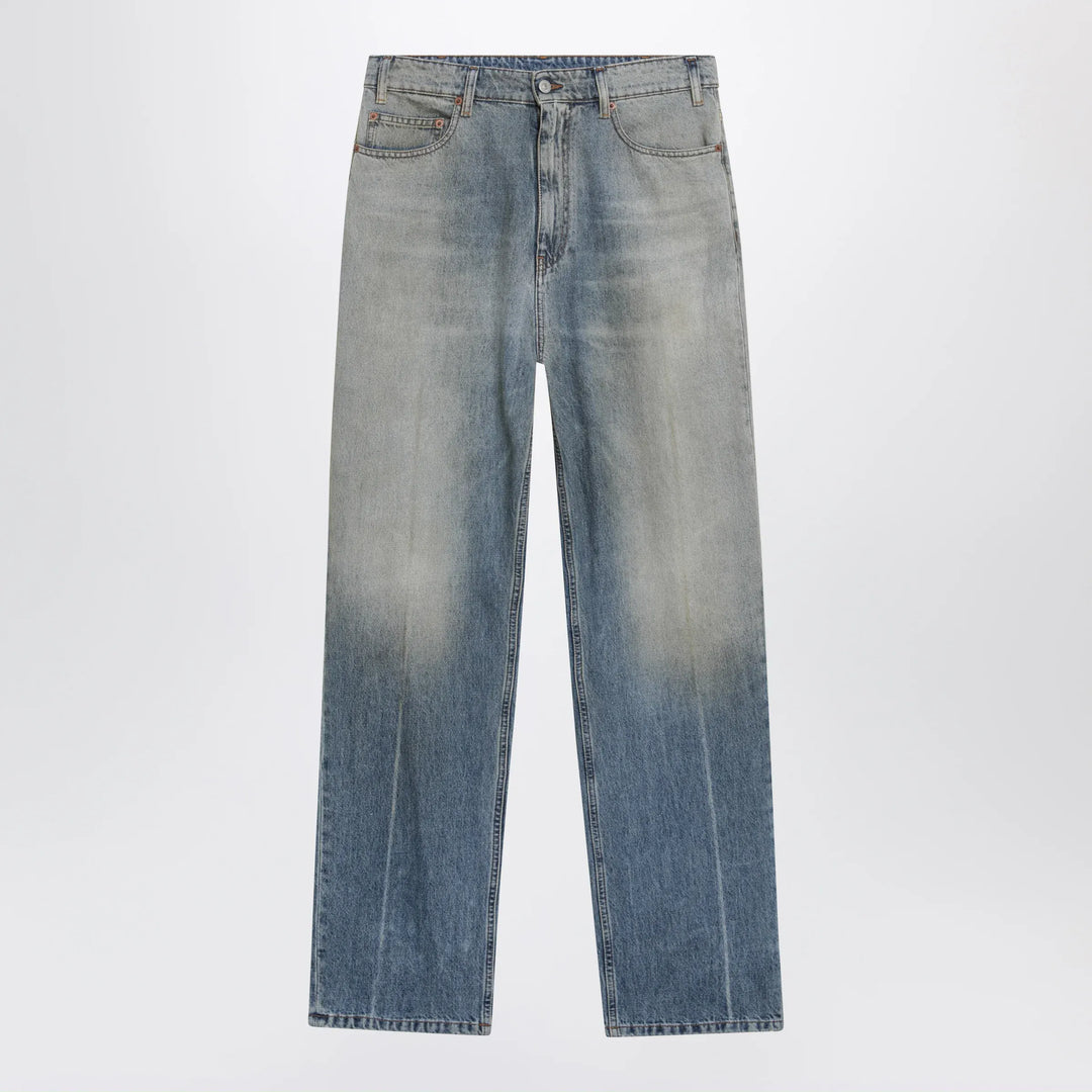 MM6 Maison Margiela - Mid-blue washed-effect denim jeans Brand Pants 31
