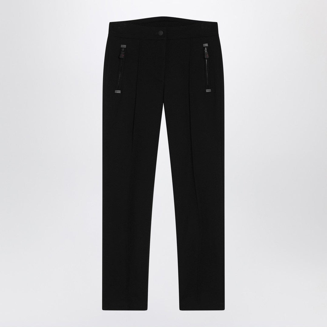Pants Moncler Grenoble - Black slim trousers in GORE-TEX Brand