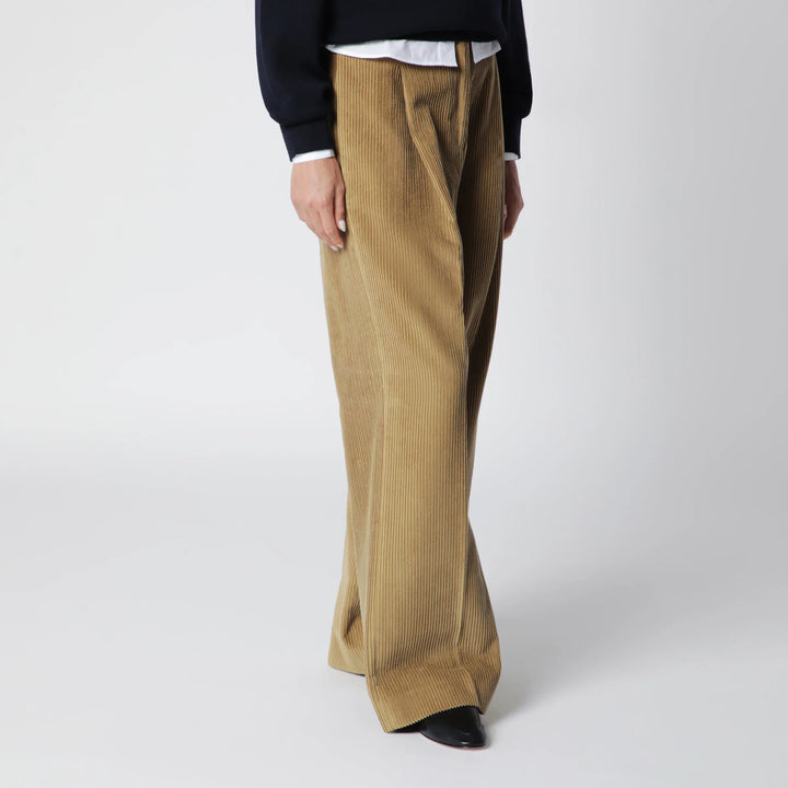 Róhe - Beige Ted Corduroy Trousers Brand Pants