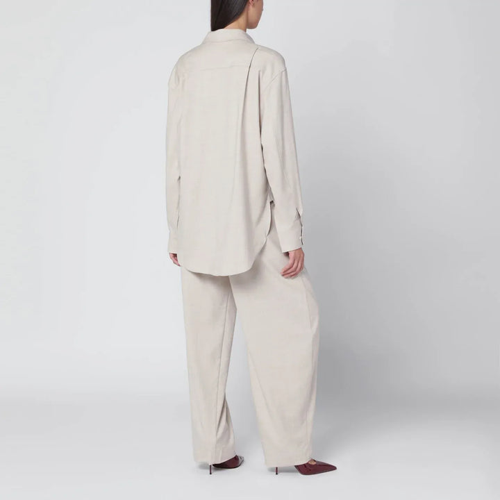 THE ANDAMANE - Trousers in ivory melange Brand Pants XS