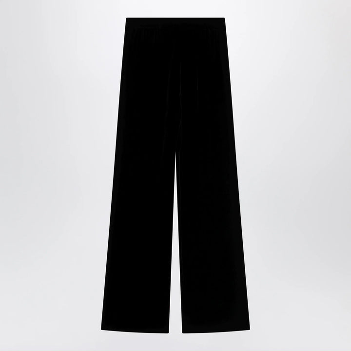 Valentino - Black viscose-blend trousers Brand Pants