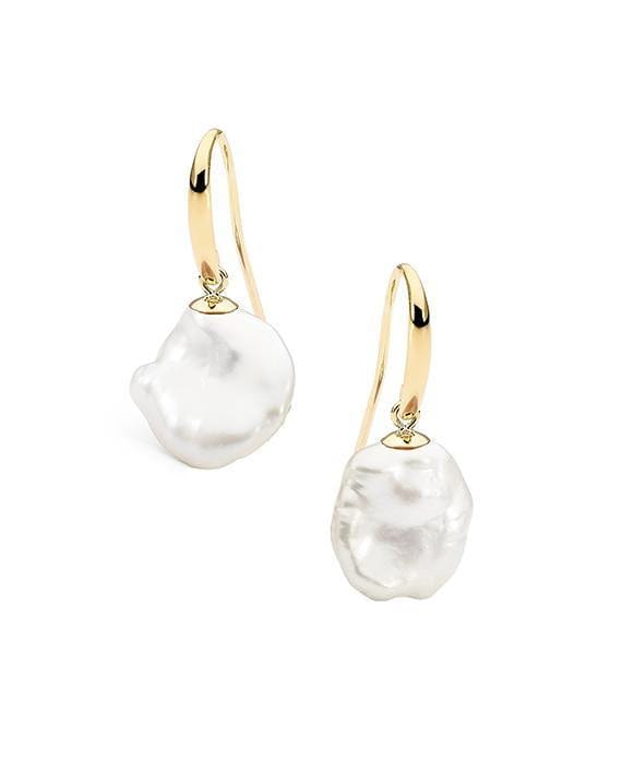 Ikecho Pearl Earrings Ikecho Keshi Freshwater Pearl Hook Earrings Brand