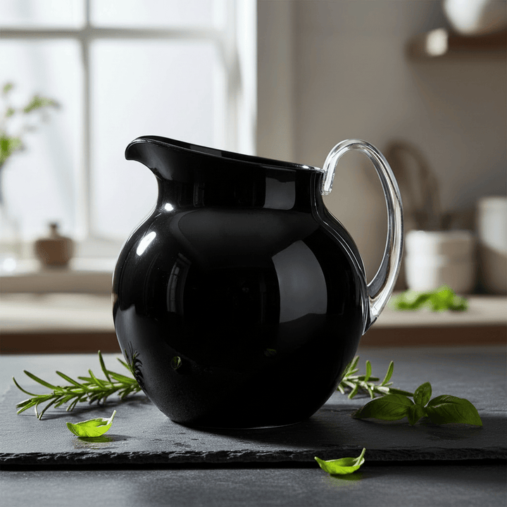 Mario Luca Giusti Plutone Jug Black Brand Pitchers &amp; Jugs