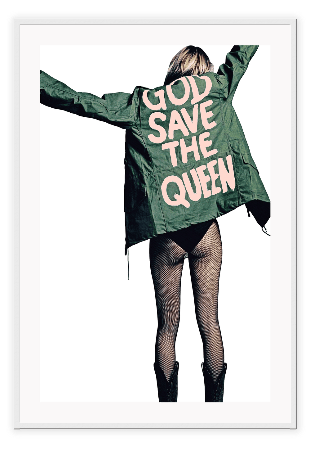 Canvas Print 50x70cm / White Save The Queen Save the Queen Framed Prints Brand