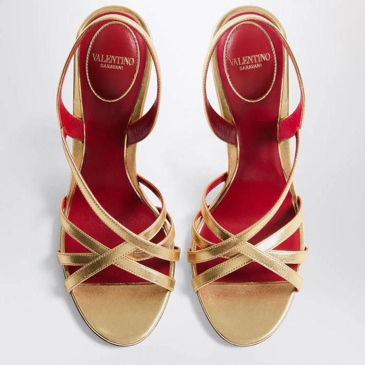 Valentino Garavani - Fetishique sandals gold leather Brand Sandals