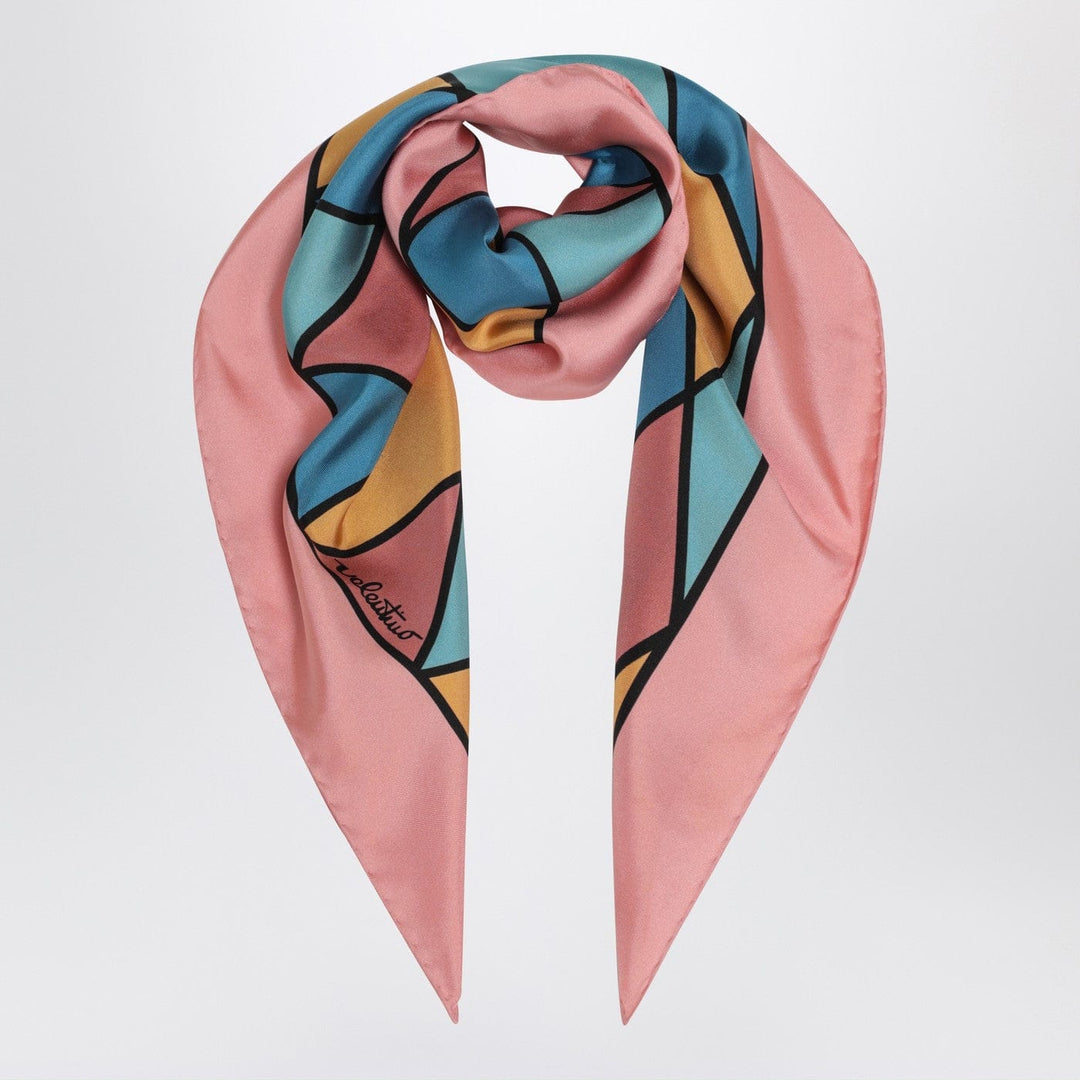 Scarves & Shawls TU Valentino Garavani - Silk scarf with colorful diamond pattern Brand