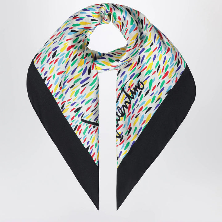 Valentino Garavani - Silk scarf with multicolor print Brand Scarves &amp; Shawls U