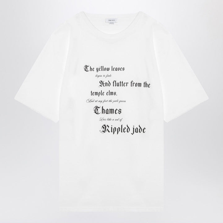 Shirts &amp; Tops XL Alexander McQueen - white cotton t-shirt Brand