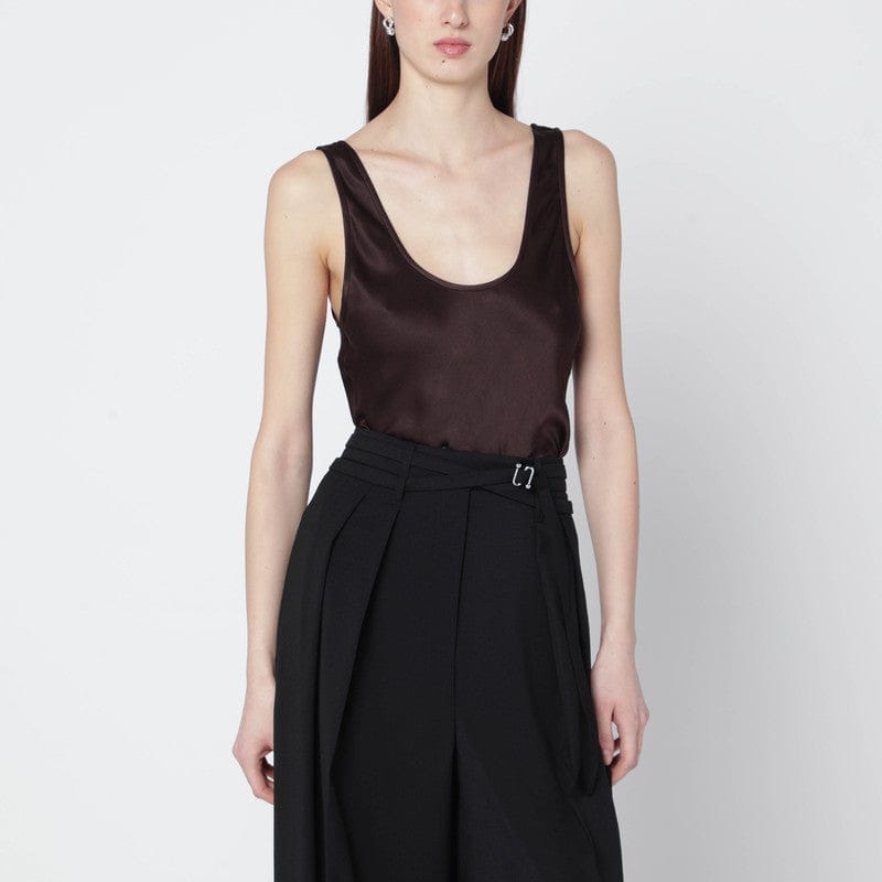 Shirts &amp; Tops ANINE BING - Brown Lea silk top - M Brand