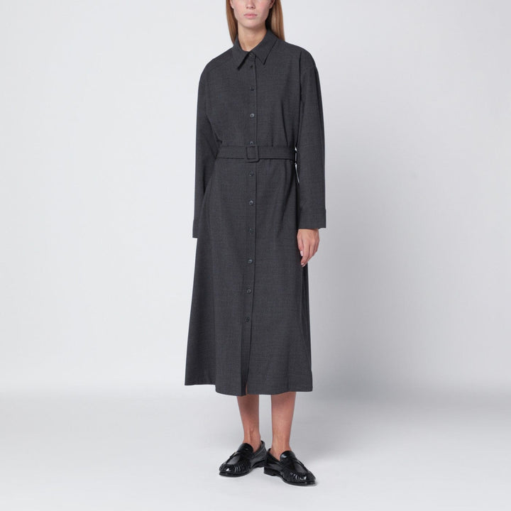 Shirts &amp; Tops Anthracite grey belted shirt dress Brand