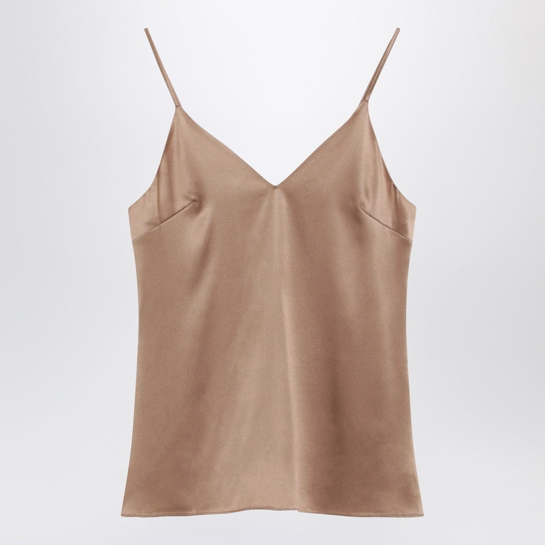 Shirts &amp; Tops Brunello Cucinelli - Light beige silk-blend tank top Brand
