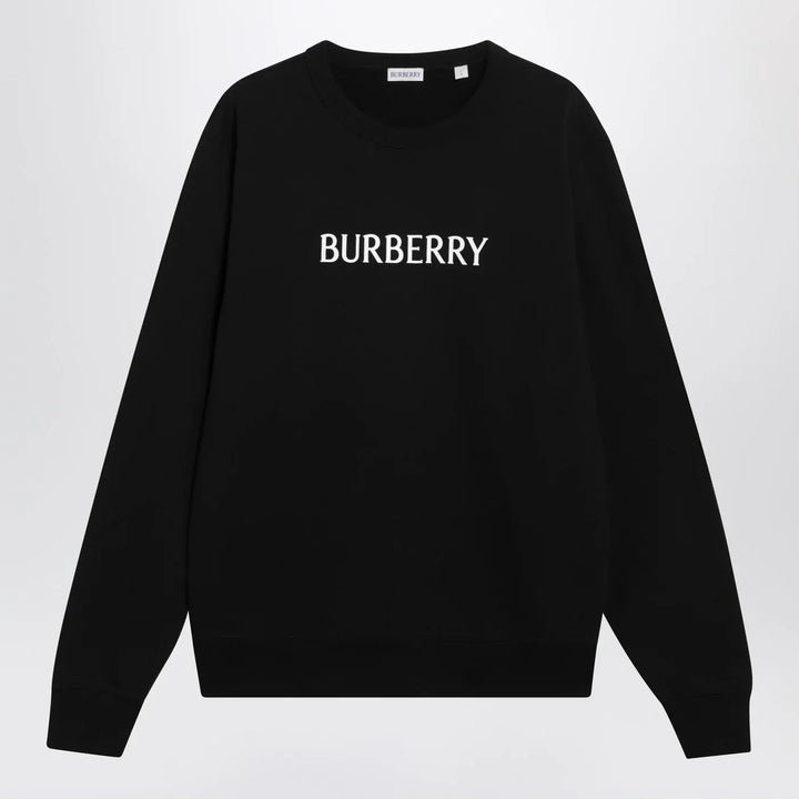 Burberry - Black slim cotton terry-effect sweatshirt Brand Shirts &amp; Tops S
