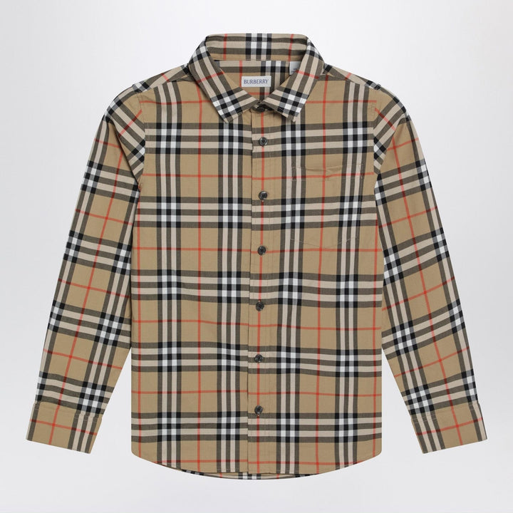 Shirts &amp; Tops Burberry - Cotton shirt with Check motif Brand