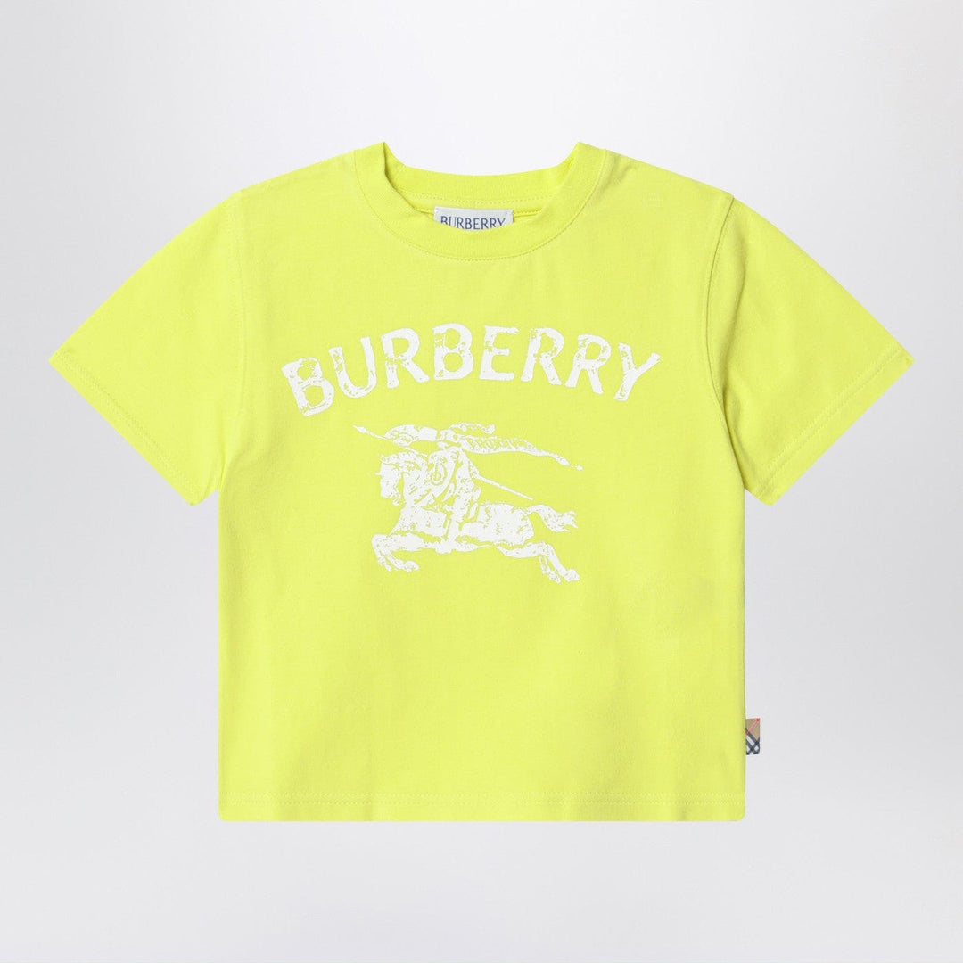 Shirts & Tops Burberry - Lemon yellow cotton T-shirt with EKD Brand