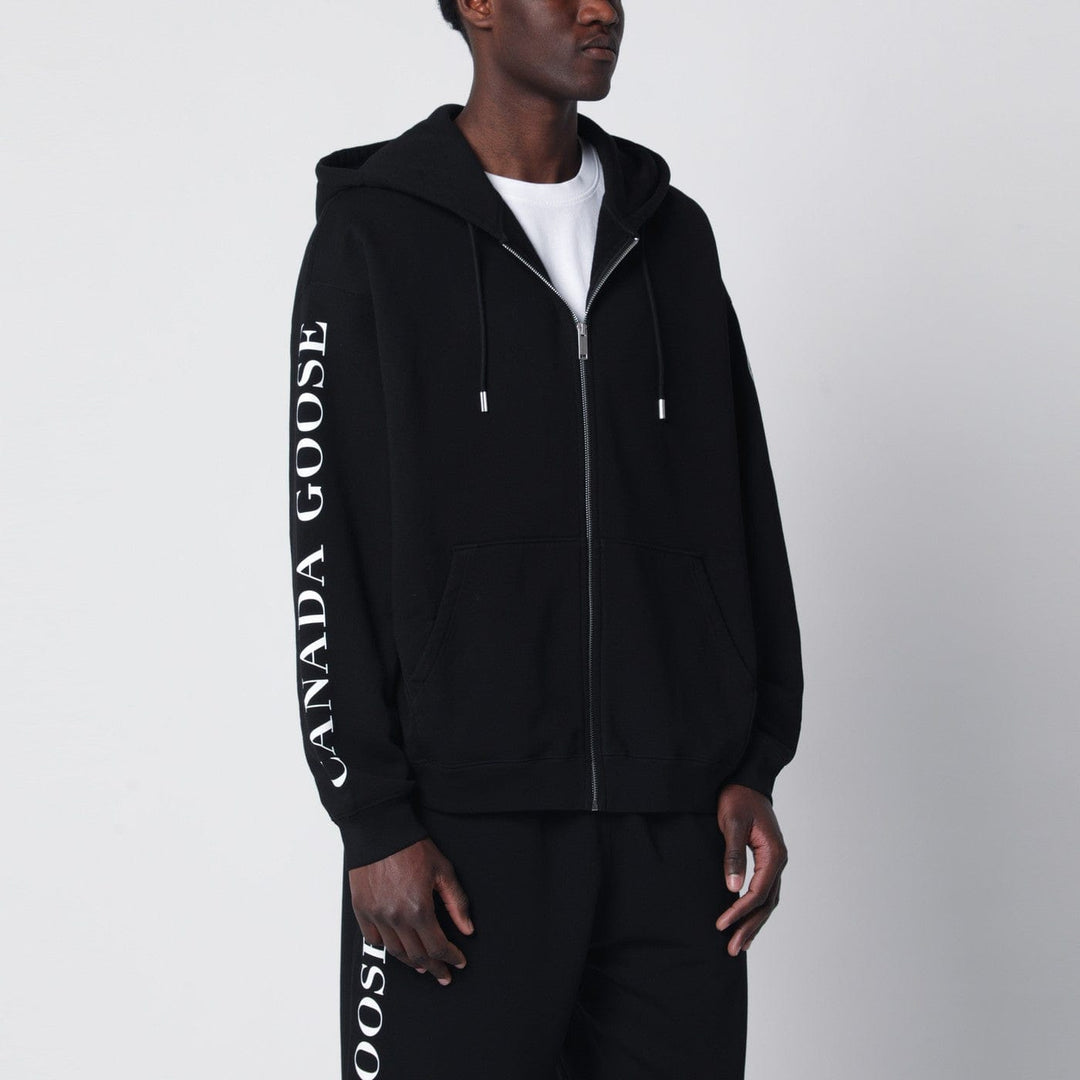 Shirts & Tops Canada Goose - Black zip-up sweatshirt with logo Brand