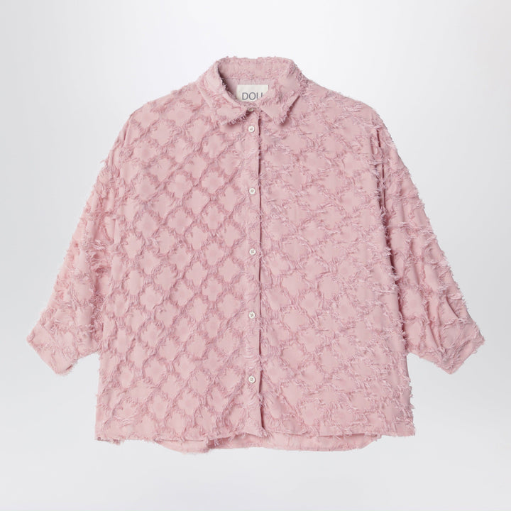Shirts &amp; Tops 10 Douuod - Pink Shirt With Fringe Pattern Brand