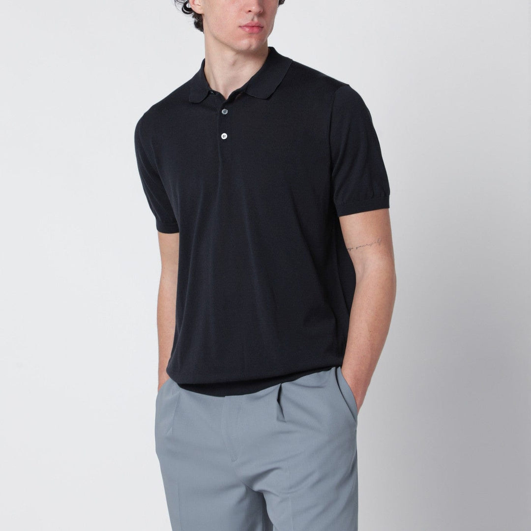 Shirts & Tops Drumohr - Navy blue cotton polo Brand