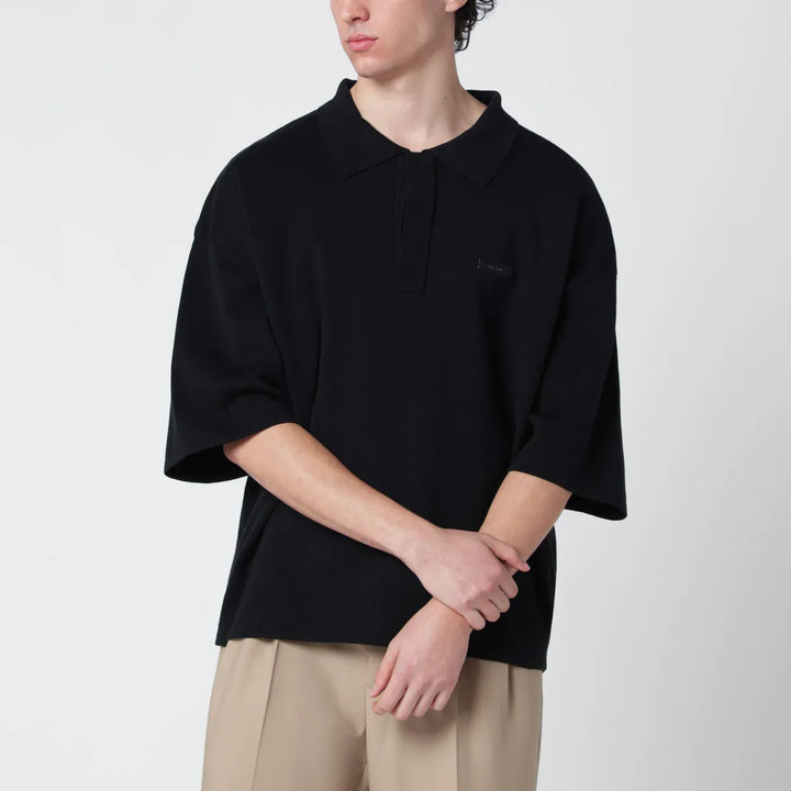 Entire Studios - Black long-sleeve polo Brand Shirts &amp; Tops S