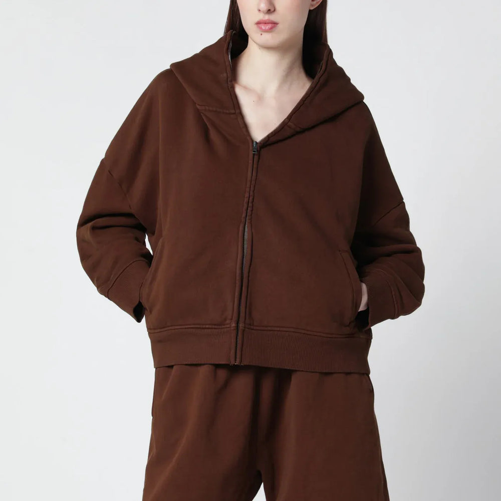Entire Studios - Brown cotton zip-up sweatshirt Brand Shirts & Tops XS