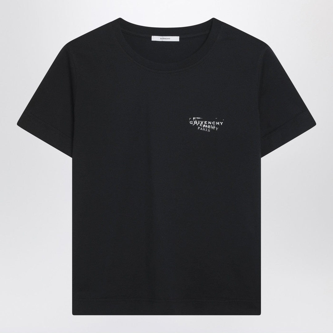 Shirts &amp; Tops Givenchy - Black T-shirt with Givenchy Stamp print Brand