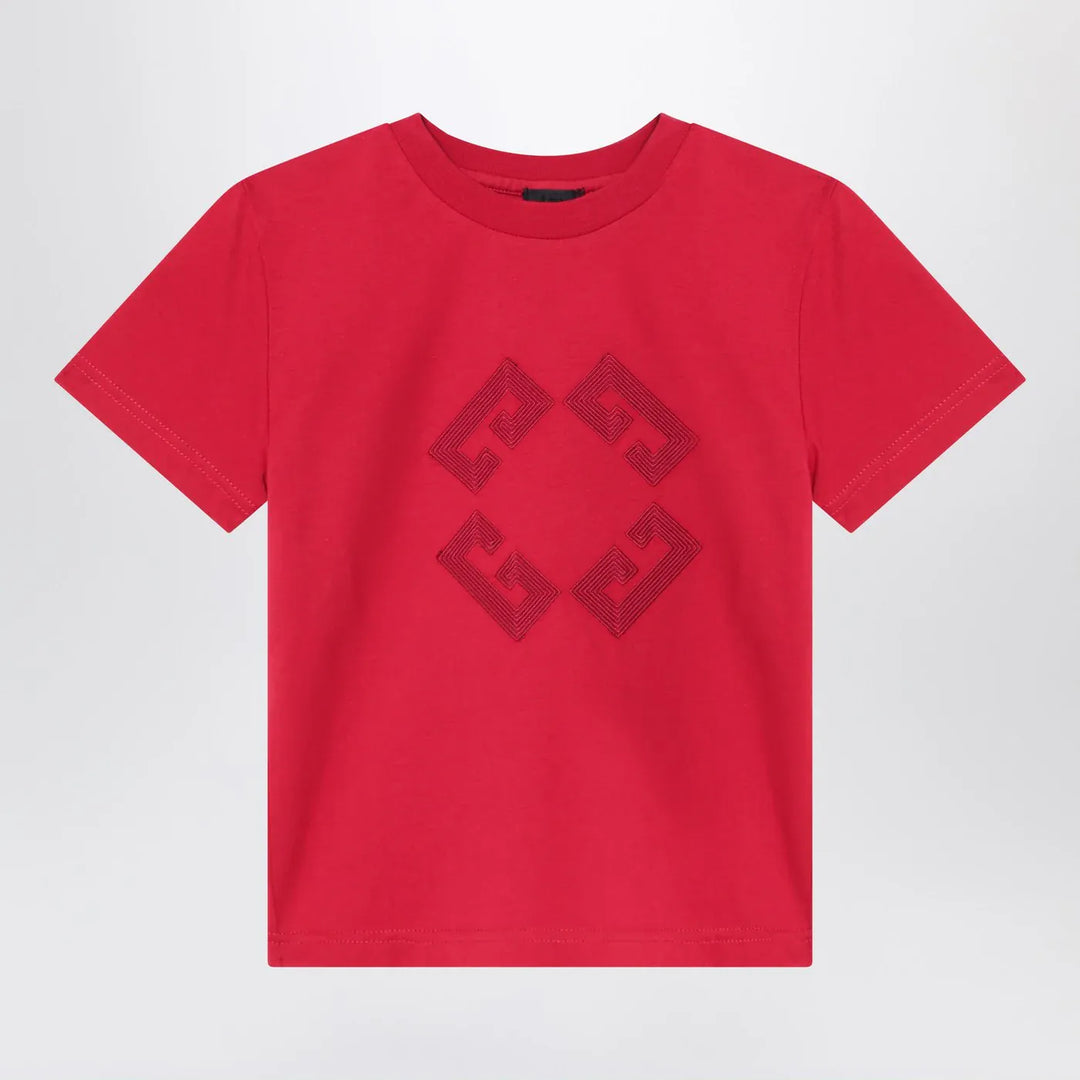 Givenchy - Bordeaux T-shirt with embroidered logo Brand Shirts &amp; Tops 4