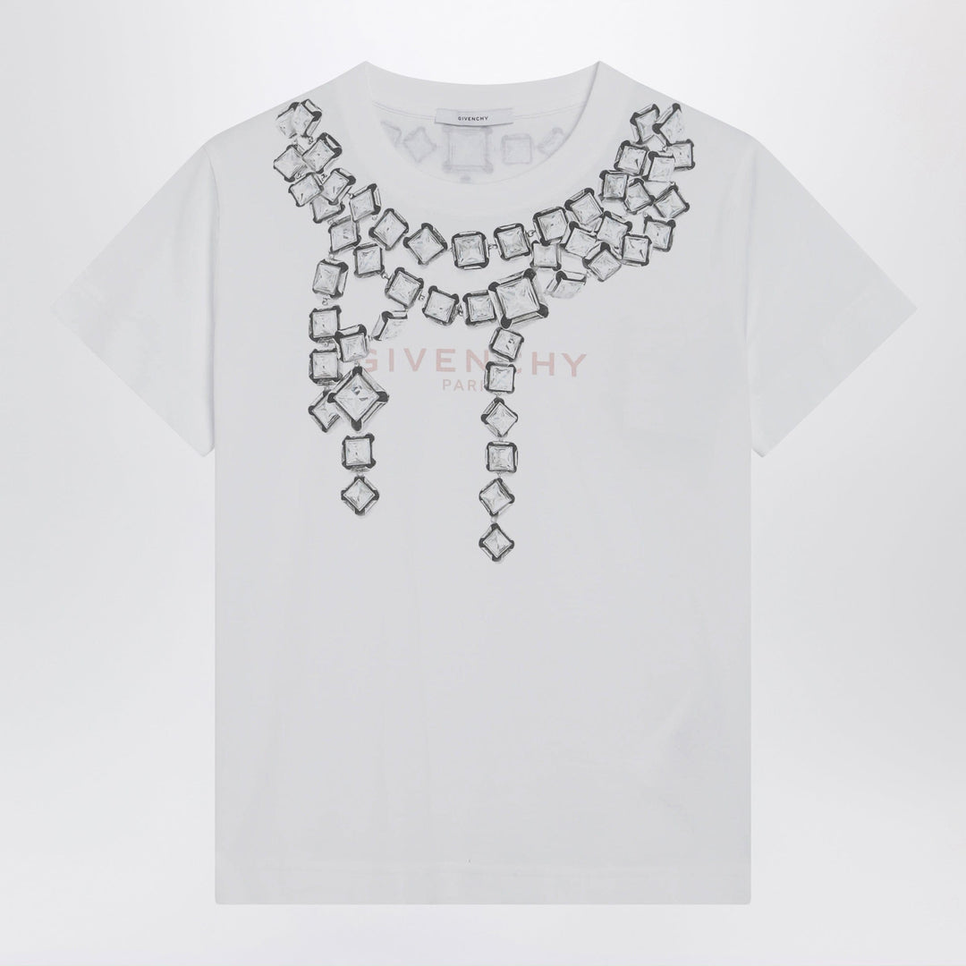 Shirts &amp; Tops Givenchy - Deconstructed Crystals cotton T-shirt in white Brand