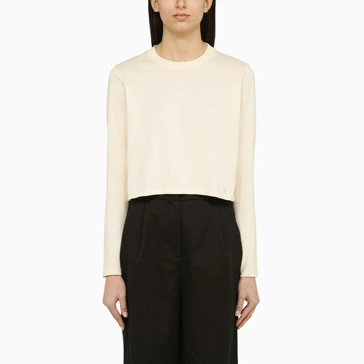 LouLou De Saison - Ivory cotton crew-neck jumper Brand Shirts &amp; Tops S
