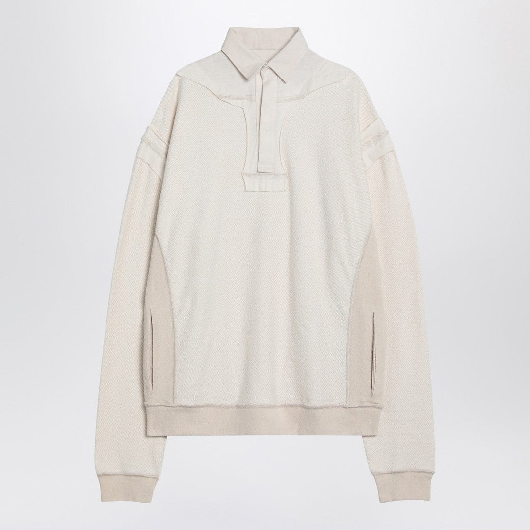 Shirts &amp; Tops Maison Margiela - Distressed-effect ecru sweatshirt Brand
