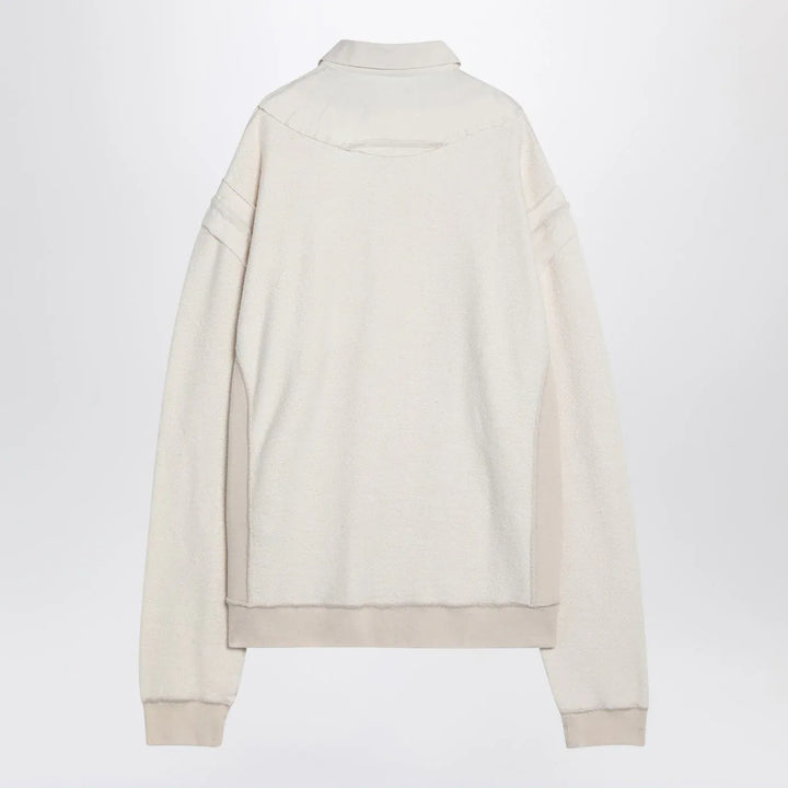 Maison Margiela - Distressed-effect ecru sweatshirt Brand Shirts &amp; Tops
