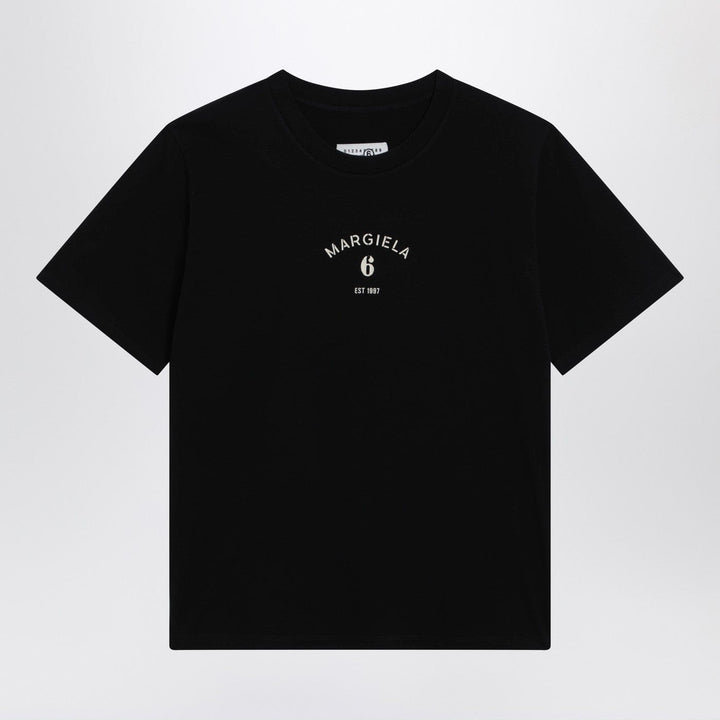 Shirts &amp; Tops MM6 Maison Margiela - Black T-shirt with logo print Brand