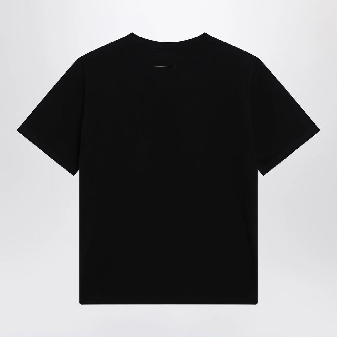 MM6 Maison Margiela - Black T-shirt with logo print Brand Shirts &amp; Tops