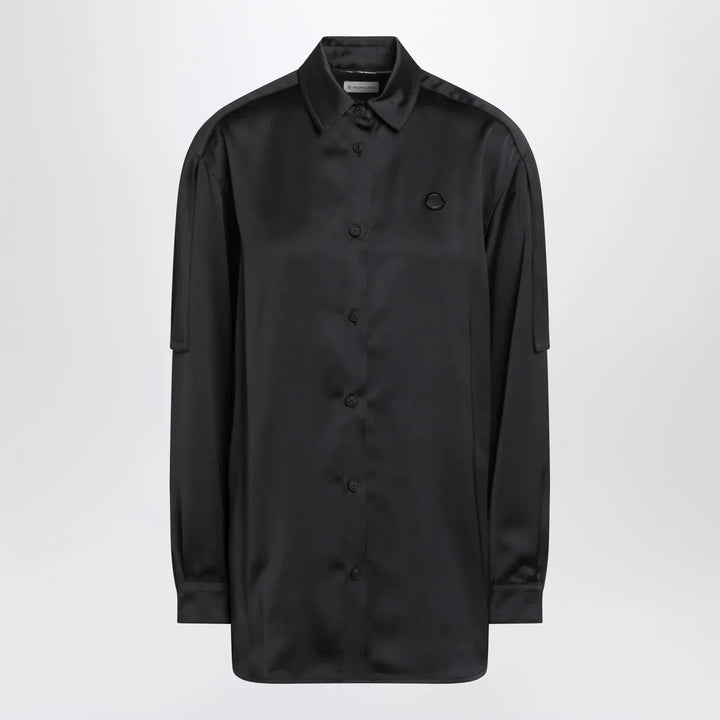 Moncler X Edward Enninful - Black long-sleeve shirt Brand Shirts &amp; Tops 40  IT