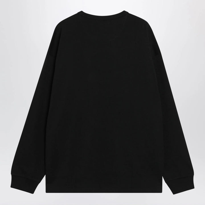 Polo Ralph Lauren - Black cotton Relaxed-Fit crewneck sweatshirt Brand Shirts &amp; Tops