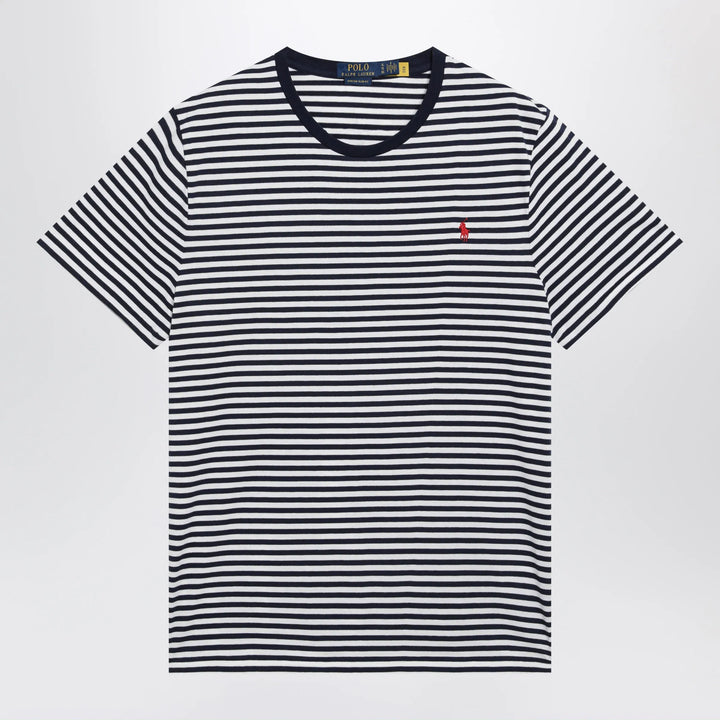 Polo Ralph Lauren - White/Navy striped Custom Slim-Fit T-shirt Brand Shirts &amp; Tops M